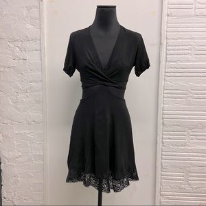 Valfre Black Cut Out Dress